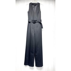 Theory Belted V-Neck Jumpsuit, NWT